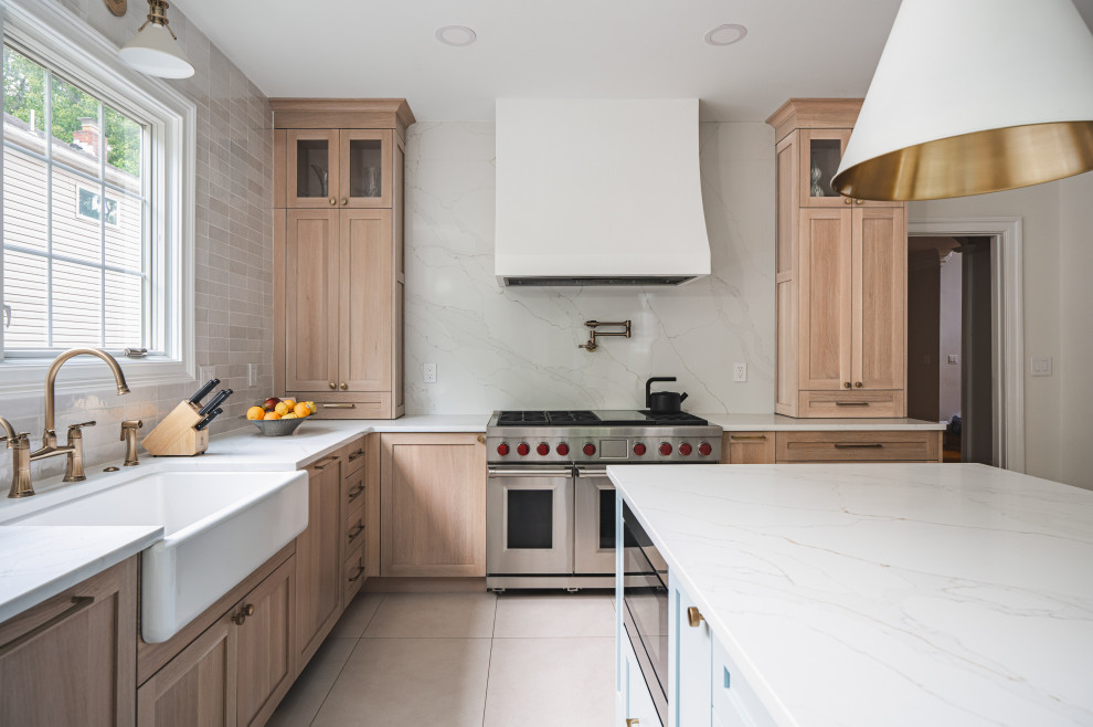 Image showcasing Modern Meets Classic | Light Wood Scandinavian Kitchen Design ...