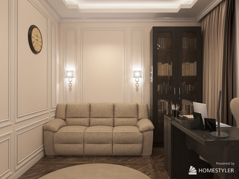 Проект в стиле "Неоклассика". Трехкомнатная квартира 63 кв.м