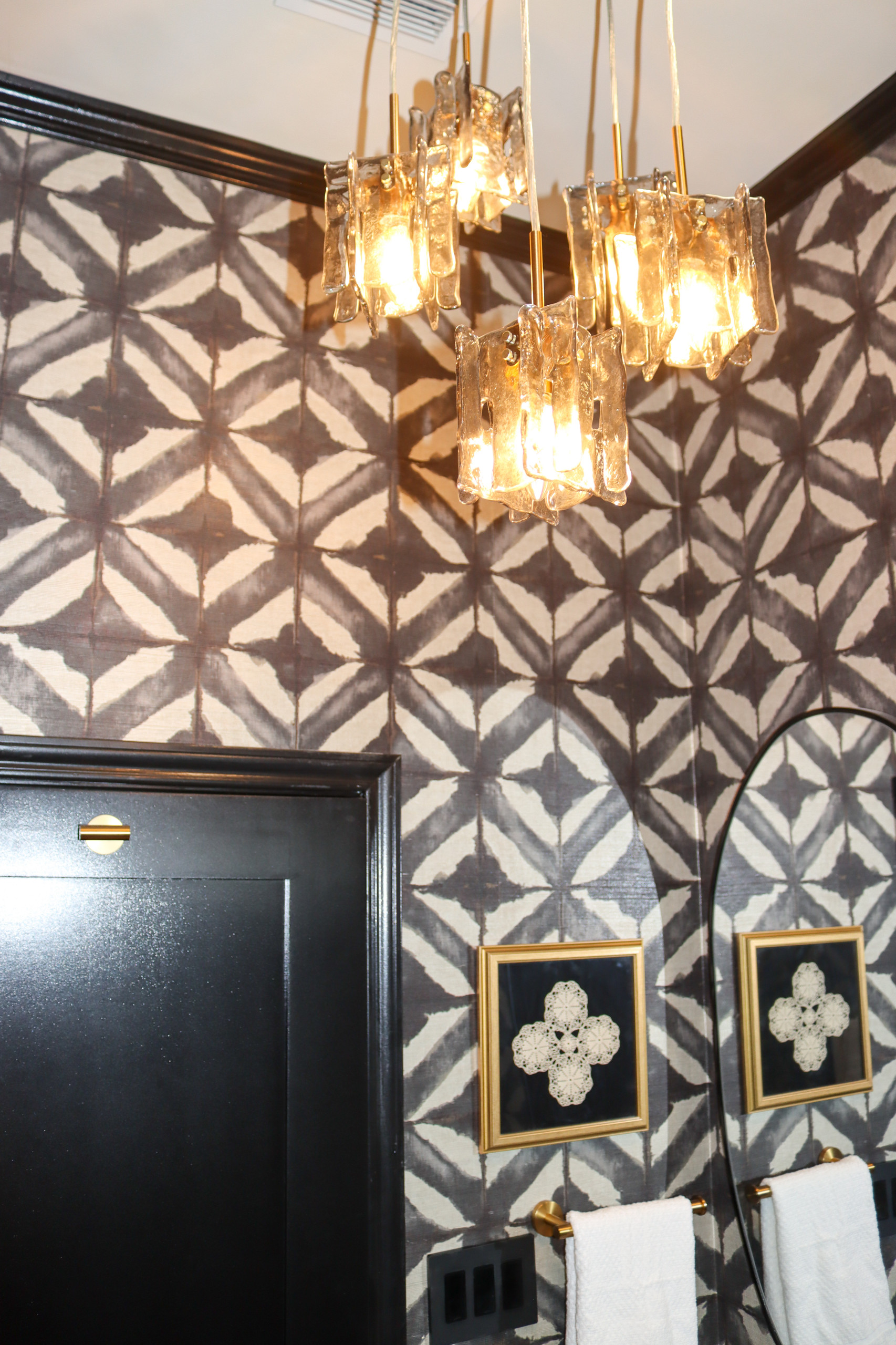 Midnight Mosaic Powder Room