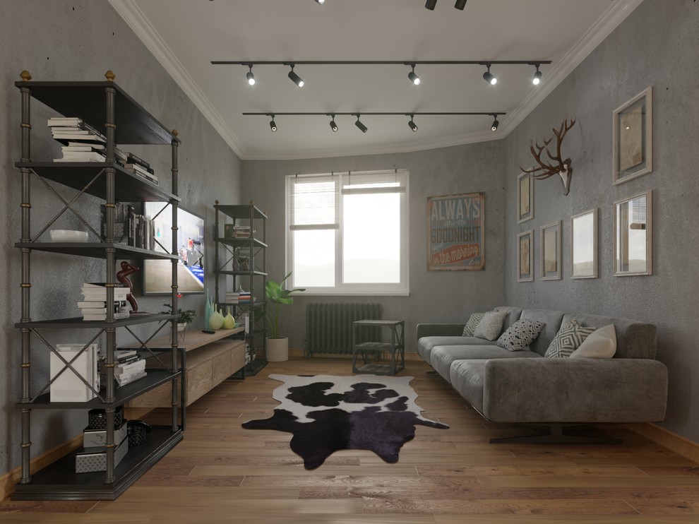 кухня-столовая с гостинной