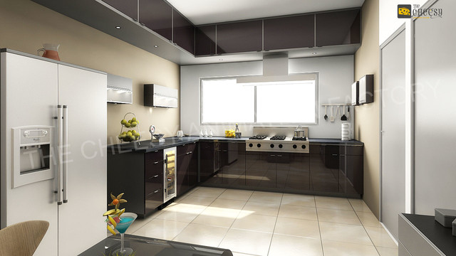 3D Kitchen Architectural Rendering 