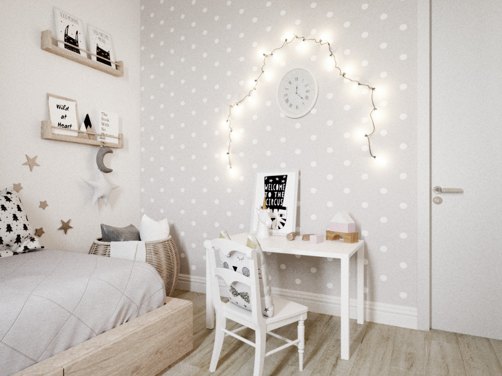 Дизайн интерьера квартиры в ЖК Светлый мир внутри. Детская