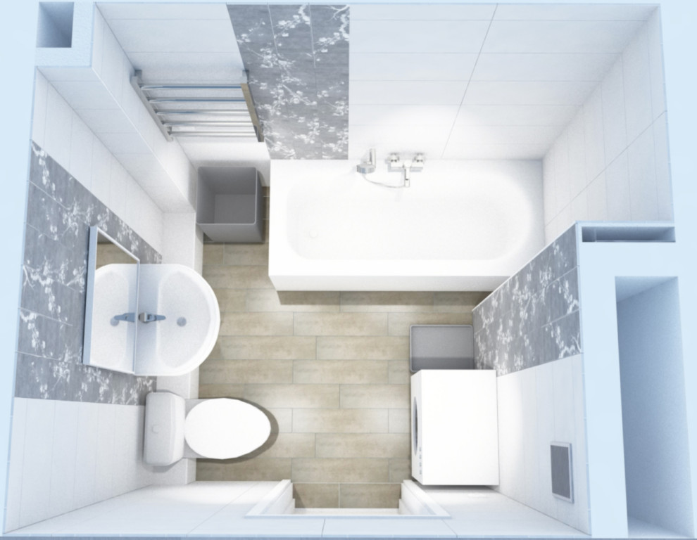 Компактная ванная комната