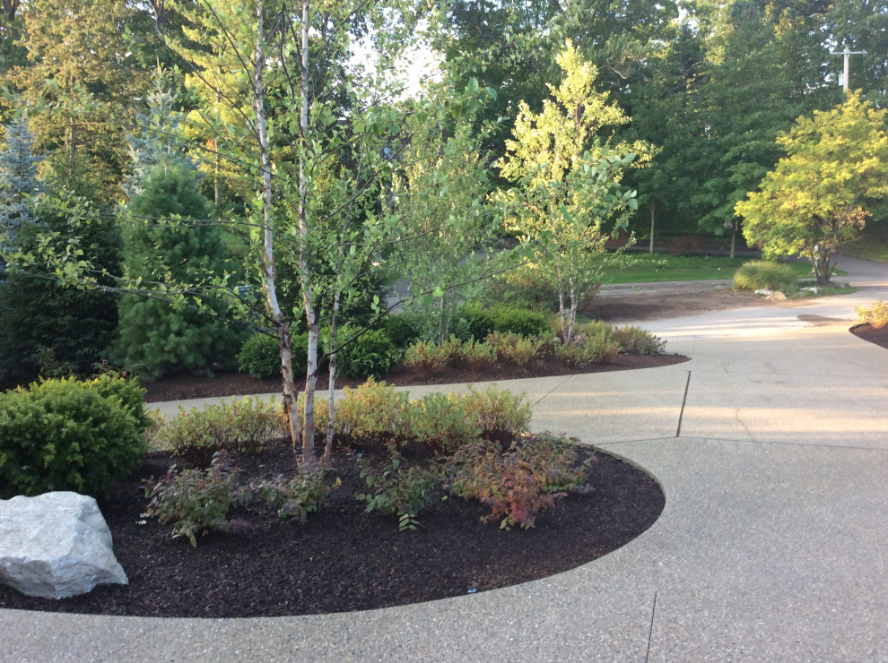 Inspiration for a transitional landscaping in Detroit.