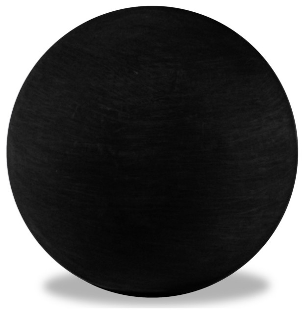 Resin Stone Garden Sphere, Black, 24x24x24"