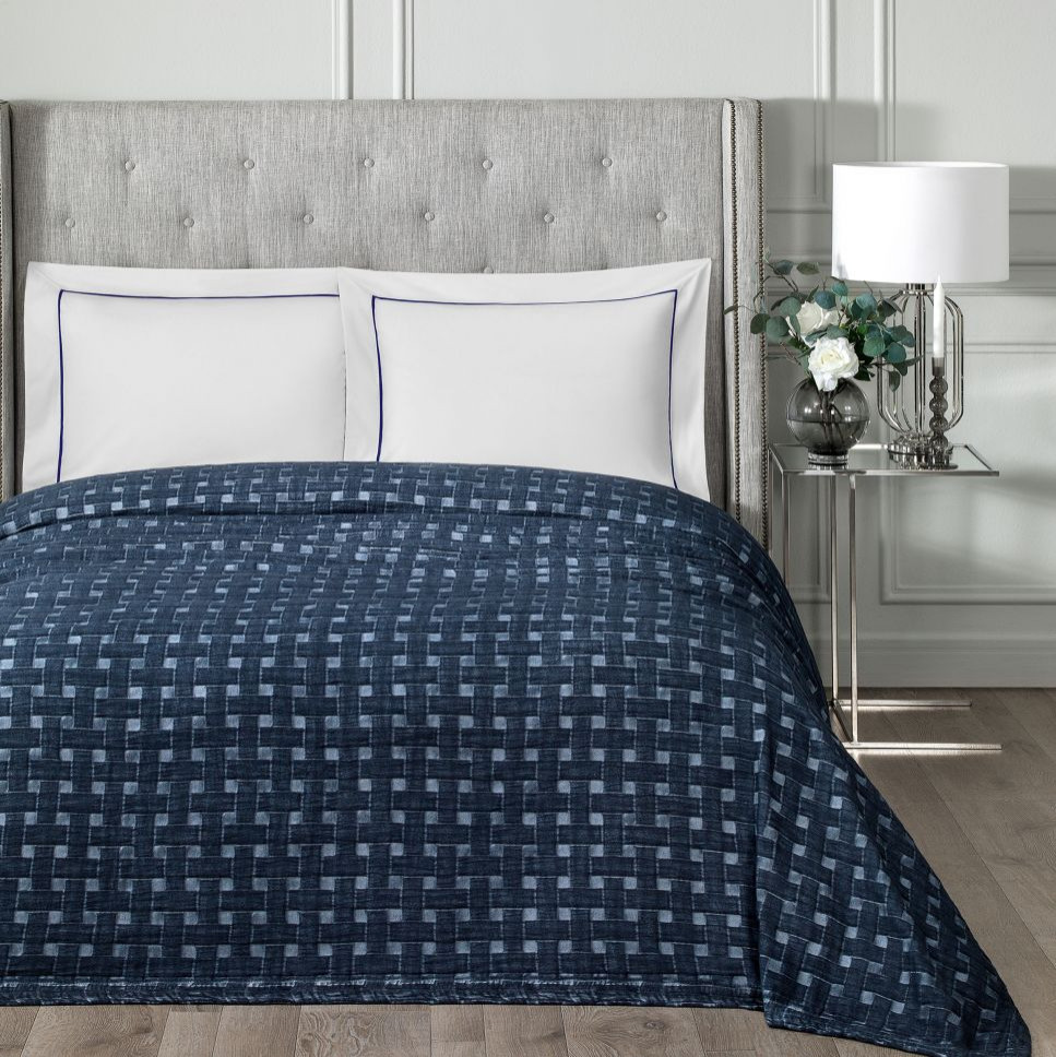 Bedspread Magelan Blue Denim King Bedspread, King Bedspread