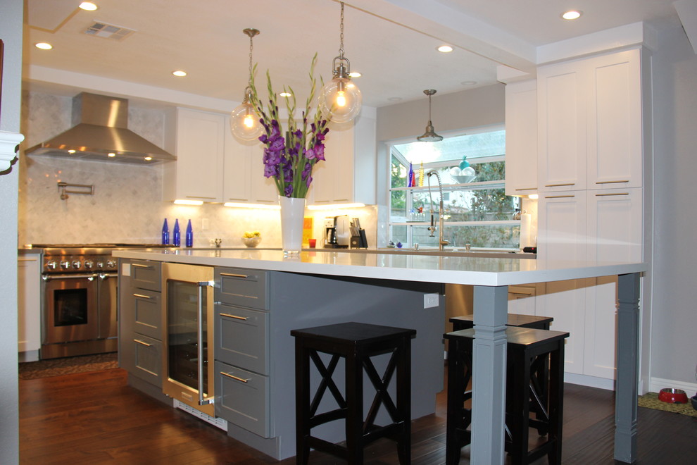 Transitional kitchen photo in Orange County