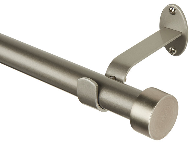 Serena 1 Window Drapery Single Curtain Rod With Cap Finial