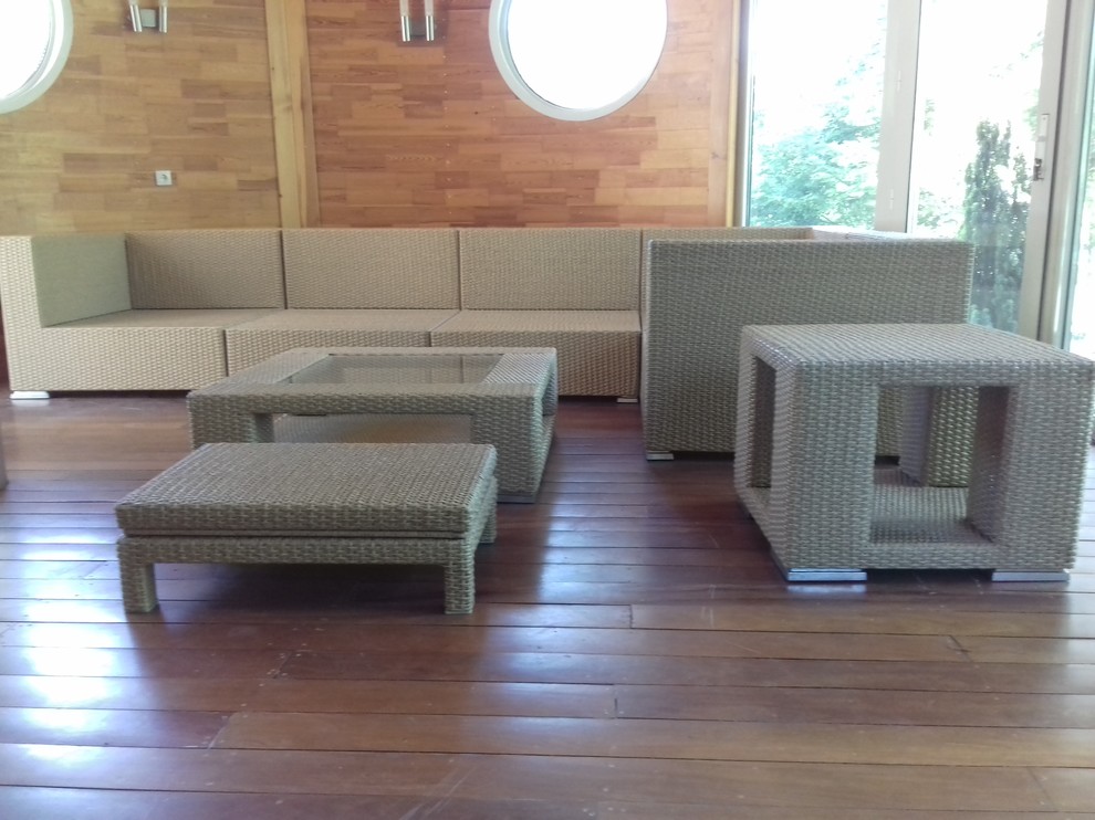 Плетеная мебель для террасы