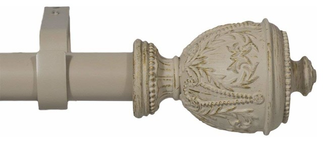 1 Grecian Urn Adjustable Curtain Rod Farmhouse Curtain Rods