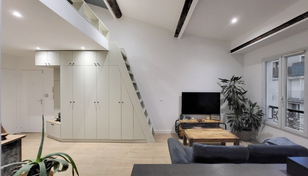 Inspiration pour un salon design.