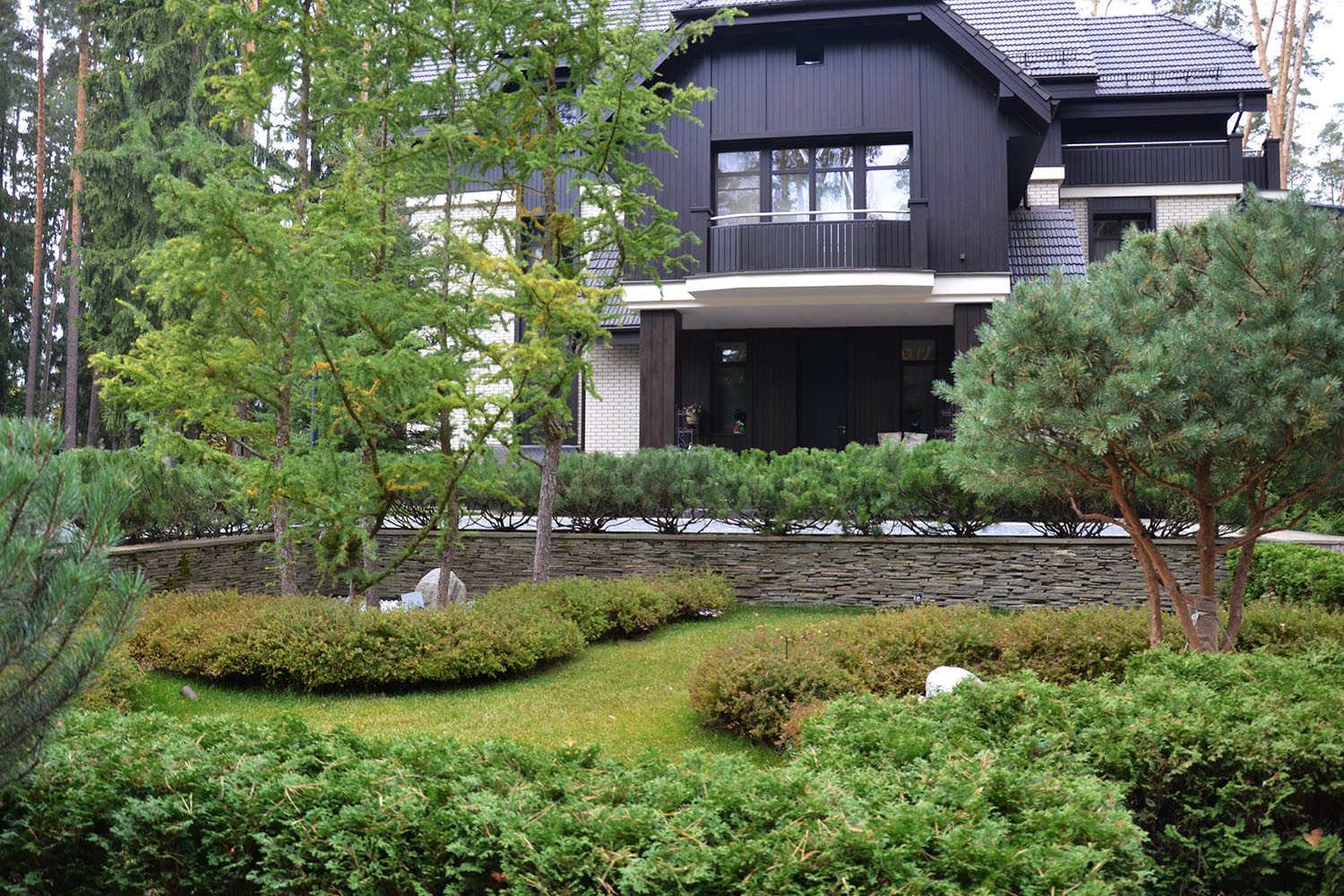 Сад с водоемом в КП " Сосновый Бор"