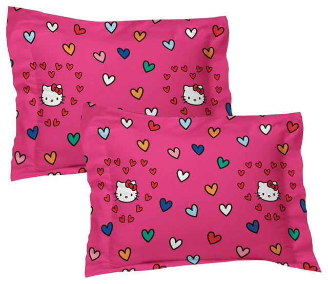 Hello Kitty Free Time Pillow Shams Set Of 2 Contemporary Kids
