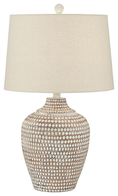 Pacific Coast Alese Table Lamp 9R406, Brown With Beige