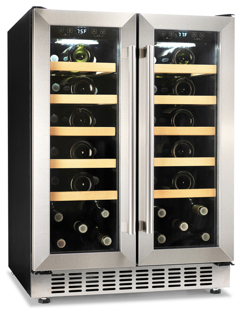 Morvan Built-In Dual Zone 40-Bottle Compressor Wine Cooler
