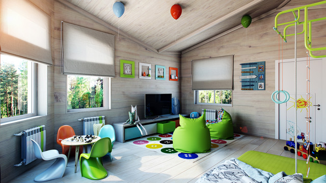 Bright functionality contemporary-rendering