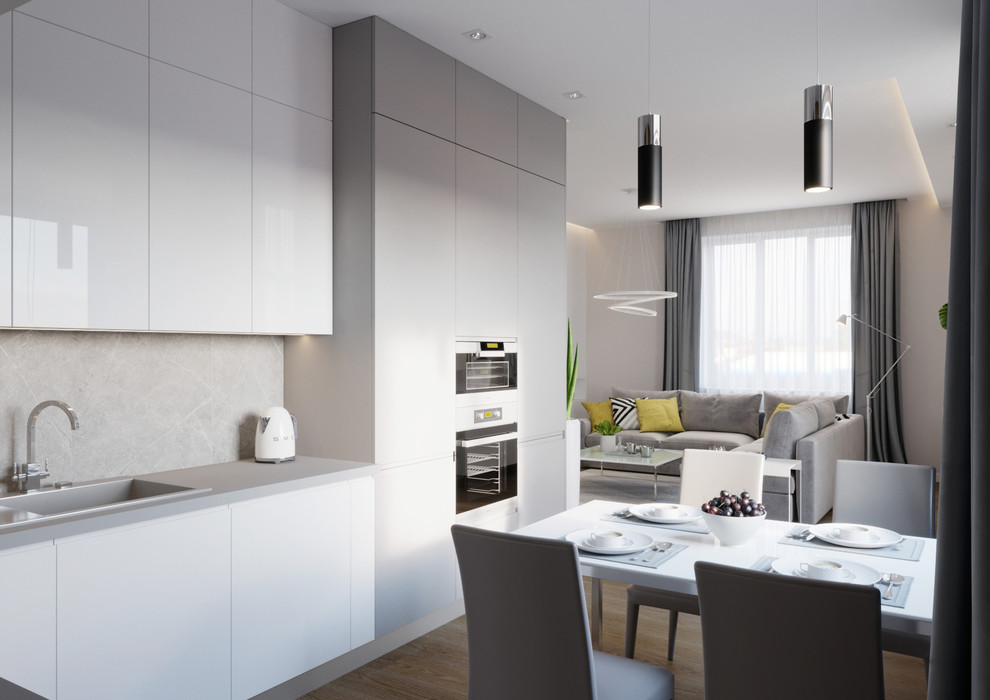 Кухня-гостиная в загородном доме