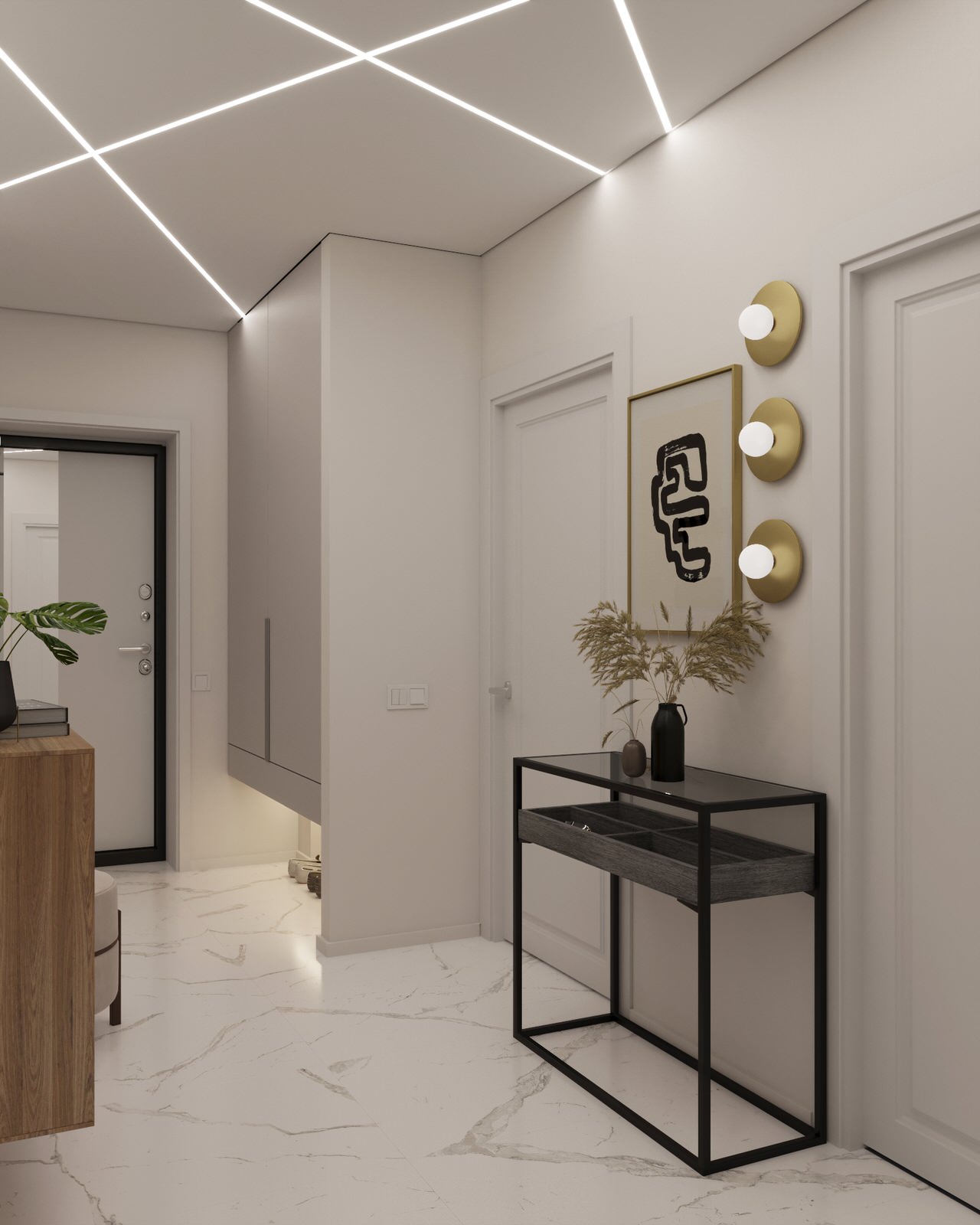 Визуализация дизайн-проекта 2-х комнатной квартиры