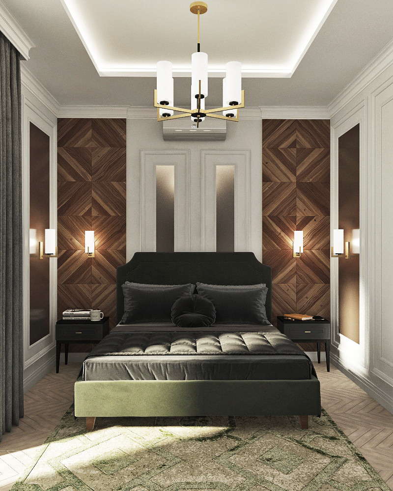 Двухэтажный дом в современной классике