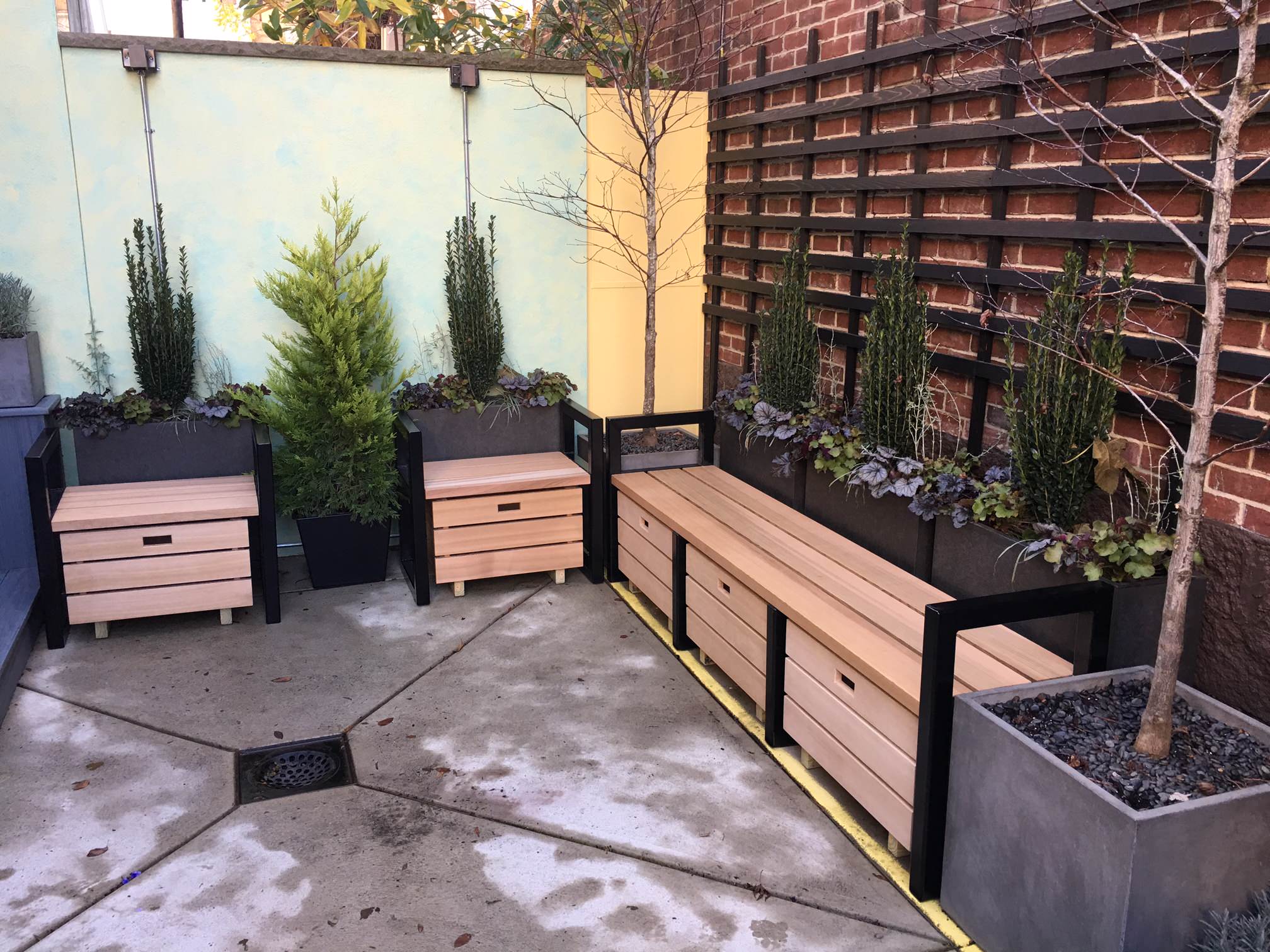 Back yard stairs