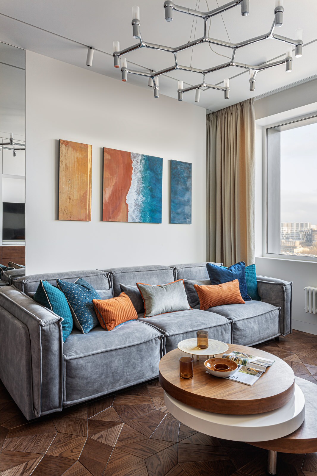 Трёхкомнатная квартира 74 м2