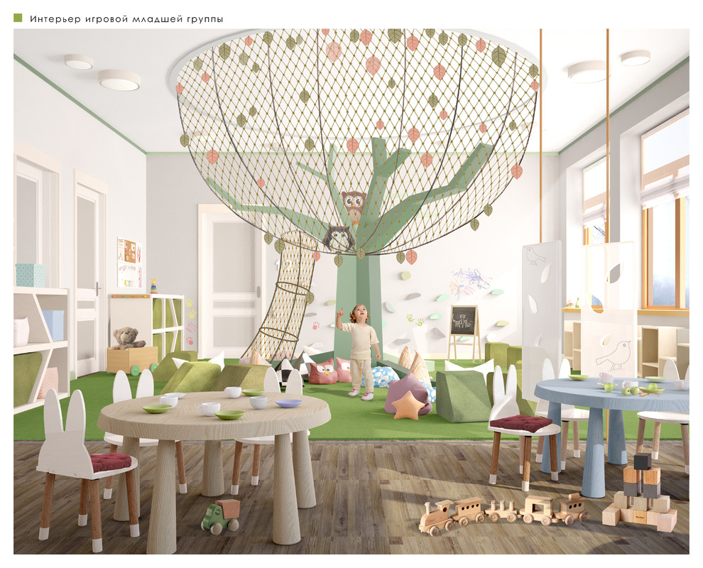Интерьеры детского сада на Гагаринской улице. Санкт-Петербург