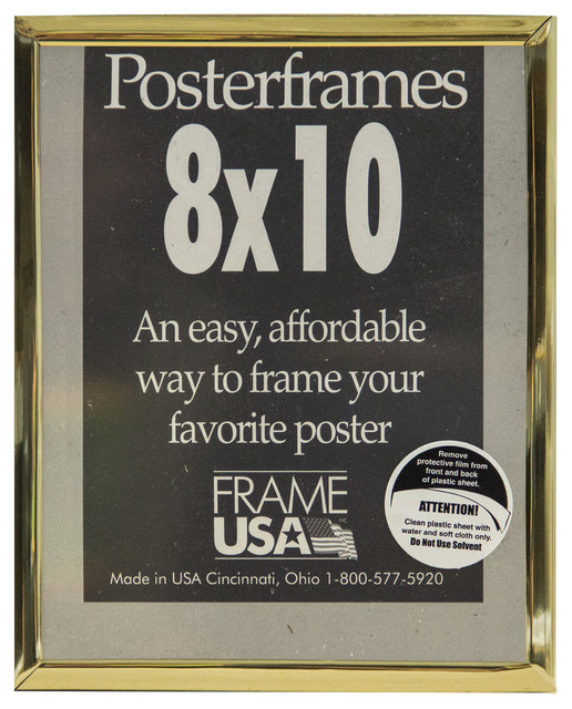 Gold Hardboard Posterframe Modern Picture Frames by Frame USA Houzz