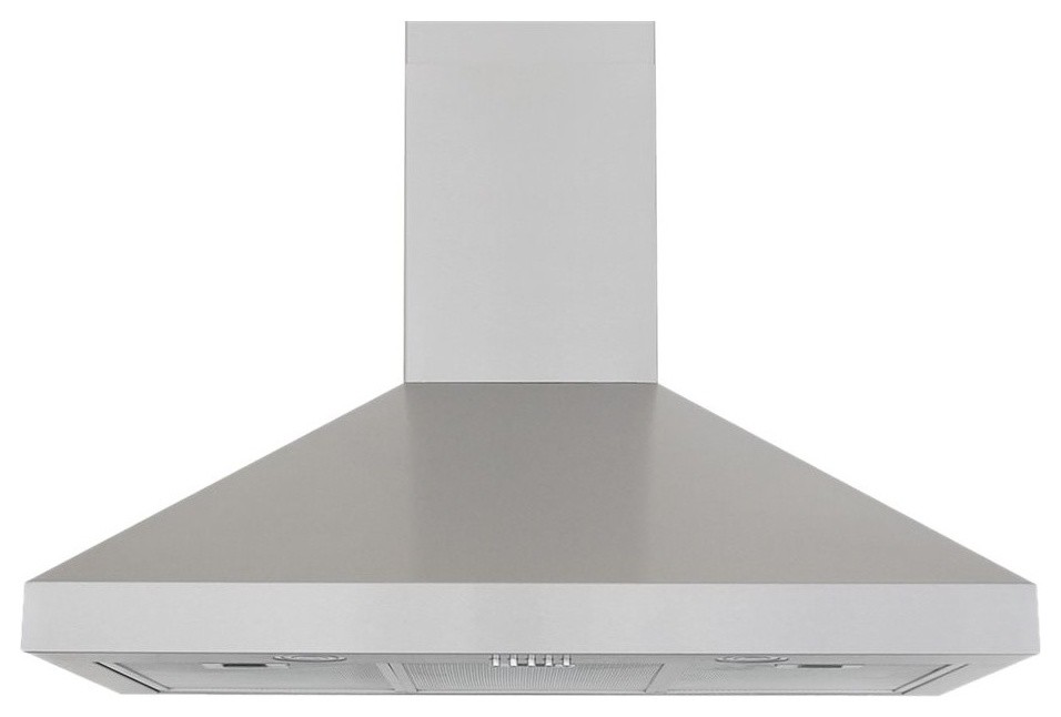 Residential WallMount Range Hood, 42" Contemporary Range Hoods And