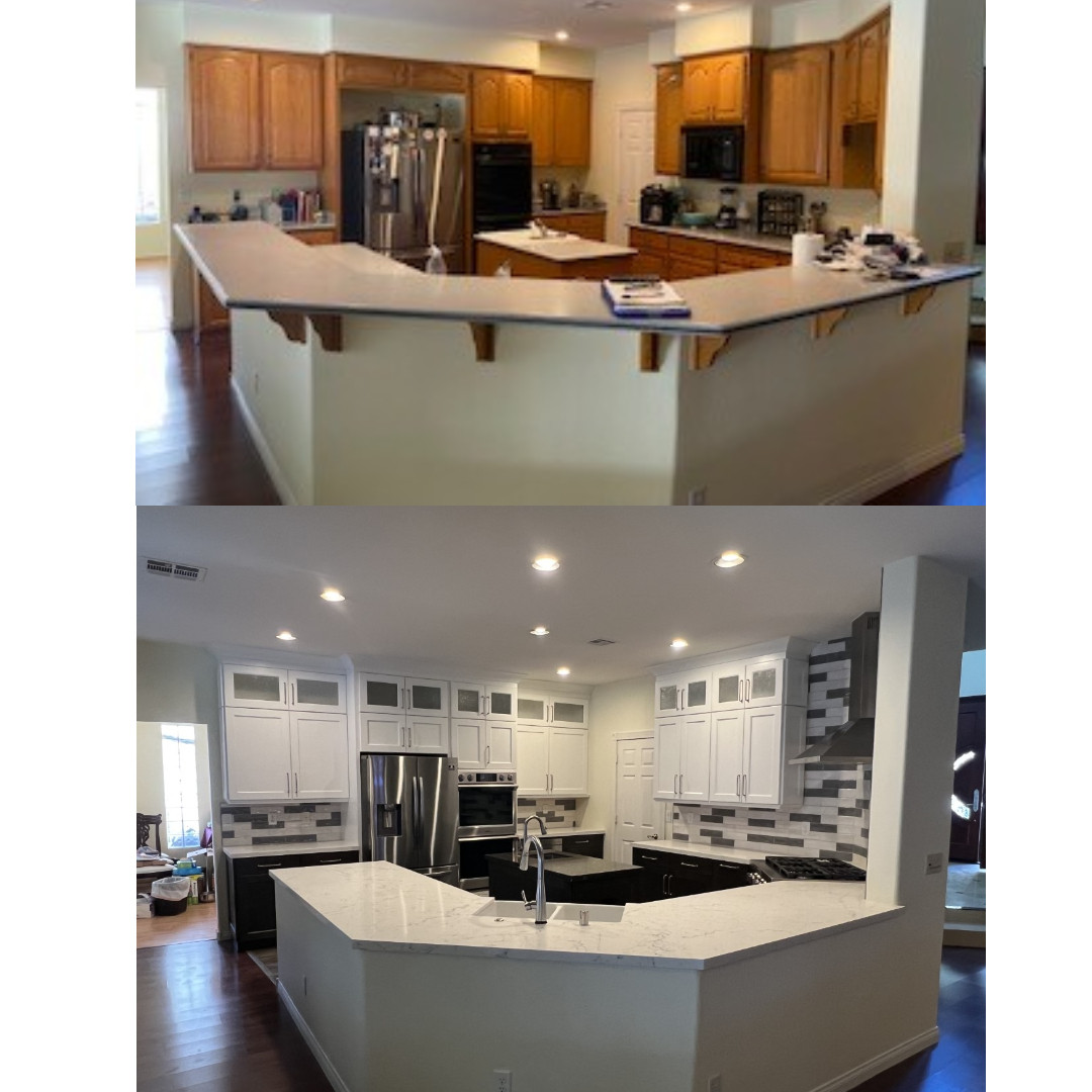 Before & After of Kitchen Remodel