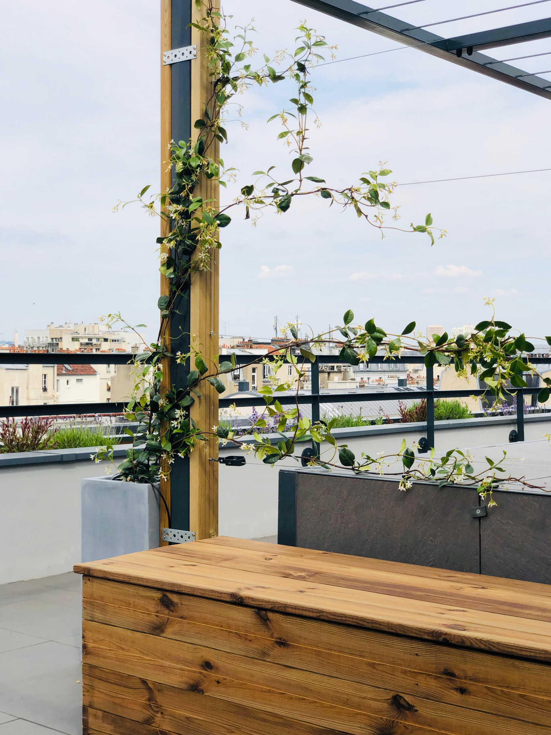 Aménagement d'une terrasse parisienne