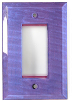 Beveled Glass Decora Plate -Periwinkle