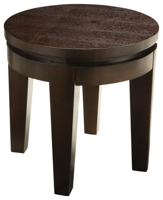 Asia Round End Table Contemporary Side Tables And Asia Round End Table Espresso