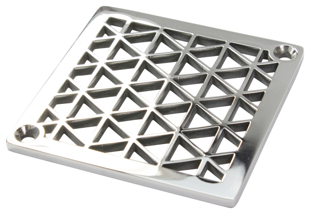 Shower Drain Cover For SchluterKerdi, Geometric Triangles
