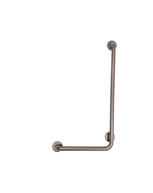 16" x 32" Left Hand LShaped Vertical Angle Grab Bar Contemporary