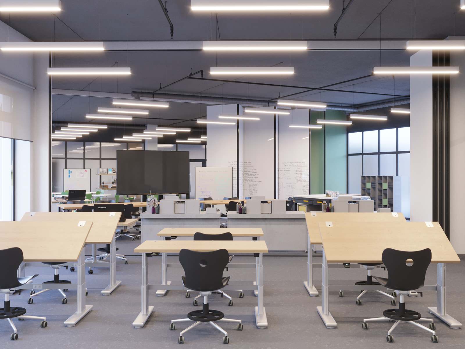 Дизайн-проект интерьеров школы на 825 мест