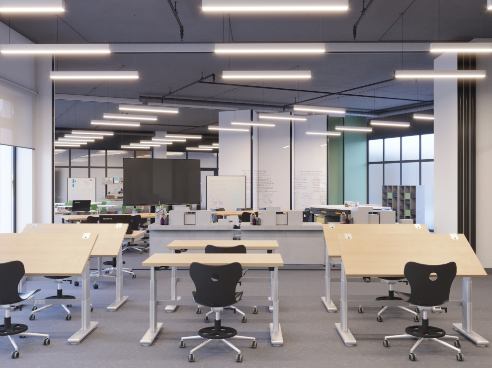 Дизайн-проект интерьеров школы на 825 мест