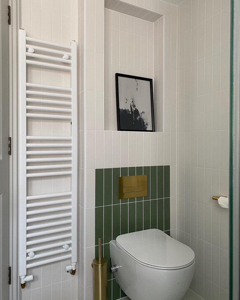 Inspiration for a contemporary cloakroom in London.