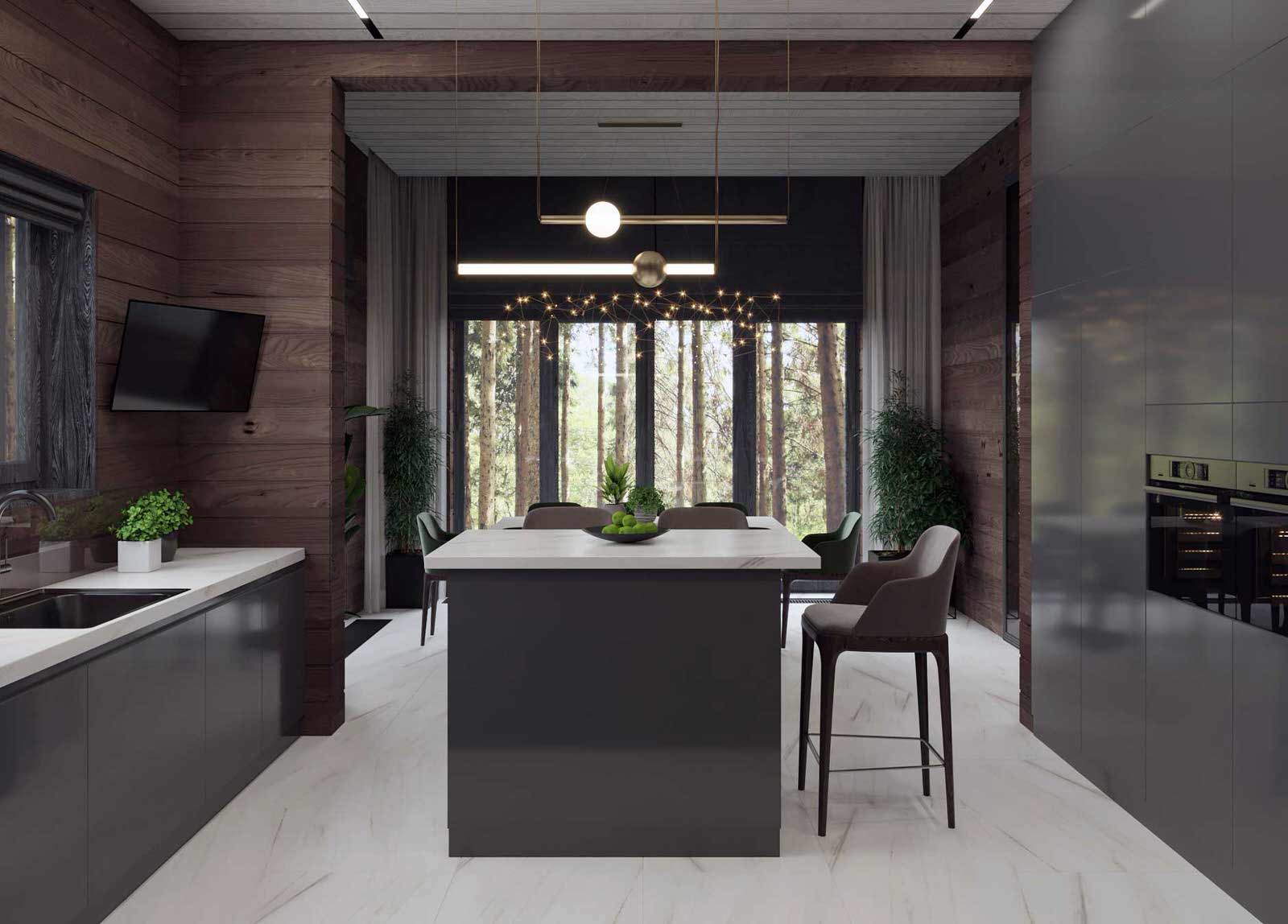 Коттедж из клееного бруса