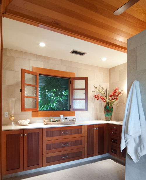 warm wood bathroom in a Scottsdale home for sale