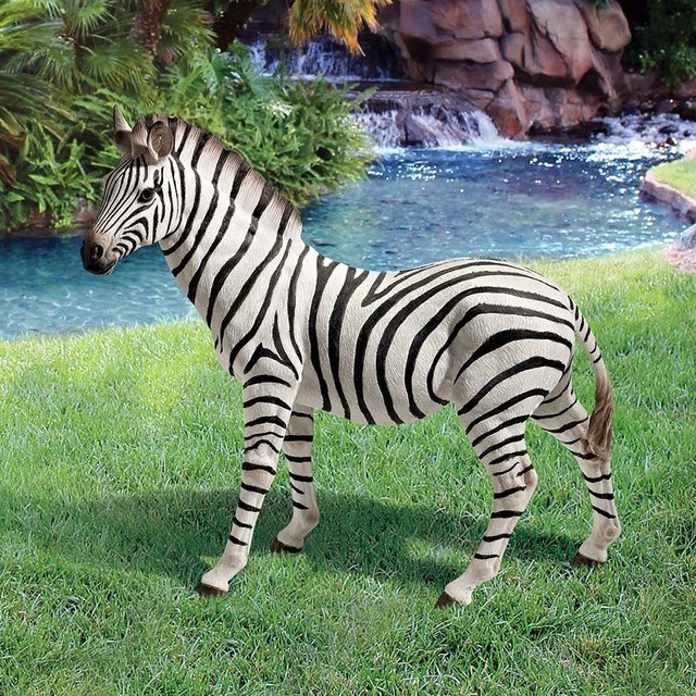 Zora The Zebra Statue Traditional Garden Statues And Yard Art by