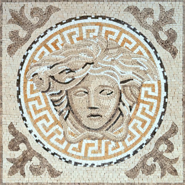 Greco-Roman Mosaic, Vera - Traditional - Tile Murals - by Mozaico Inc