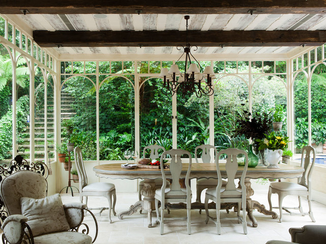 A French Country Home Vaucluse Traditional Sunroom Sydney