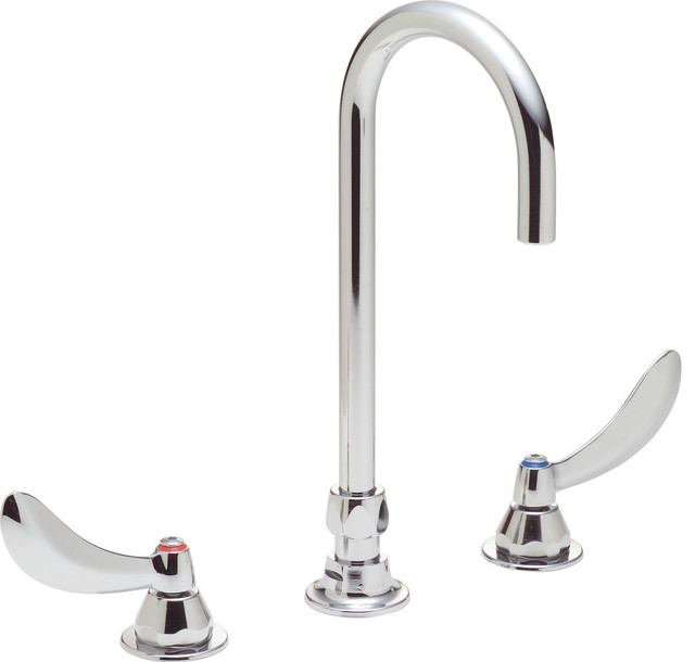Delta Kitchen Sink Faucet Gooseneck Spout IPS Connection, Polished