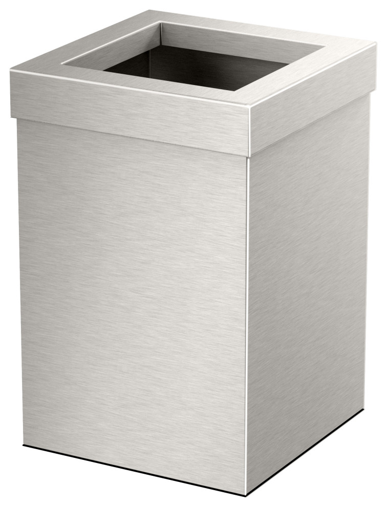 Square Modern Wastebasket Contemporary Wastebaskets by Gatco Fine