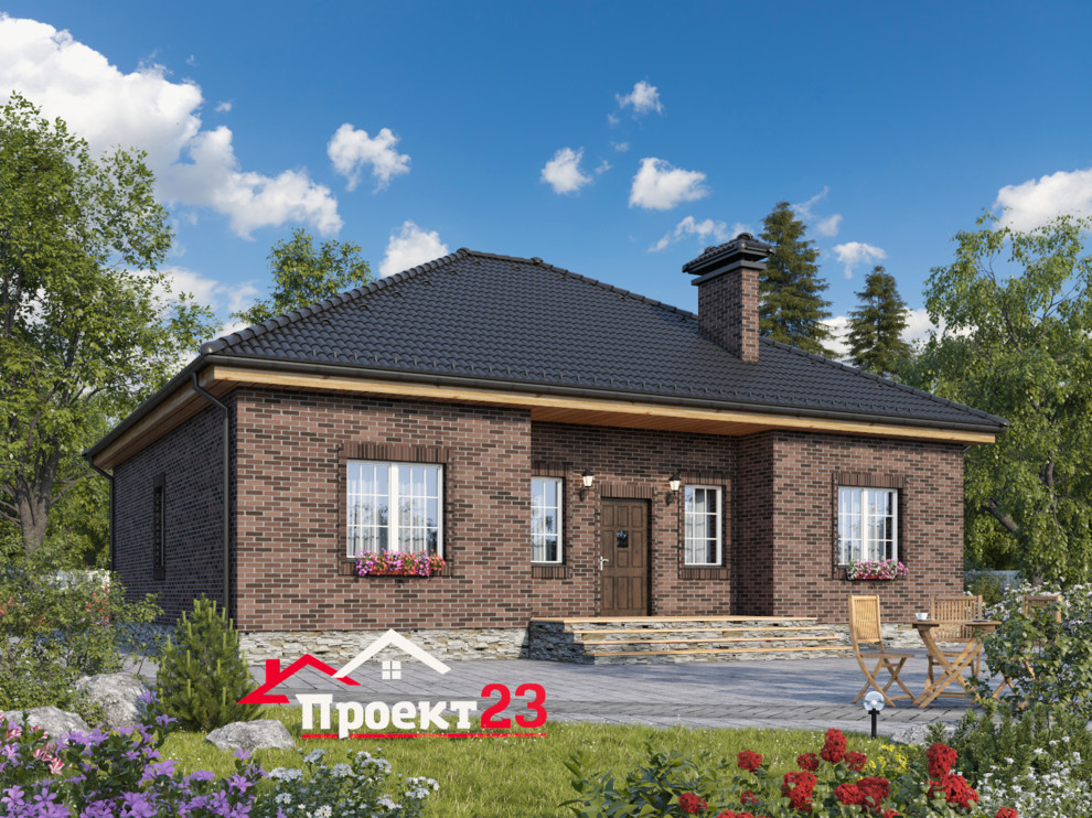 Проект 271 Одноэтажный дом с тремя спальнями