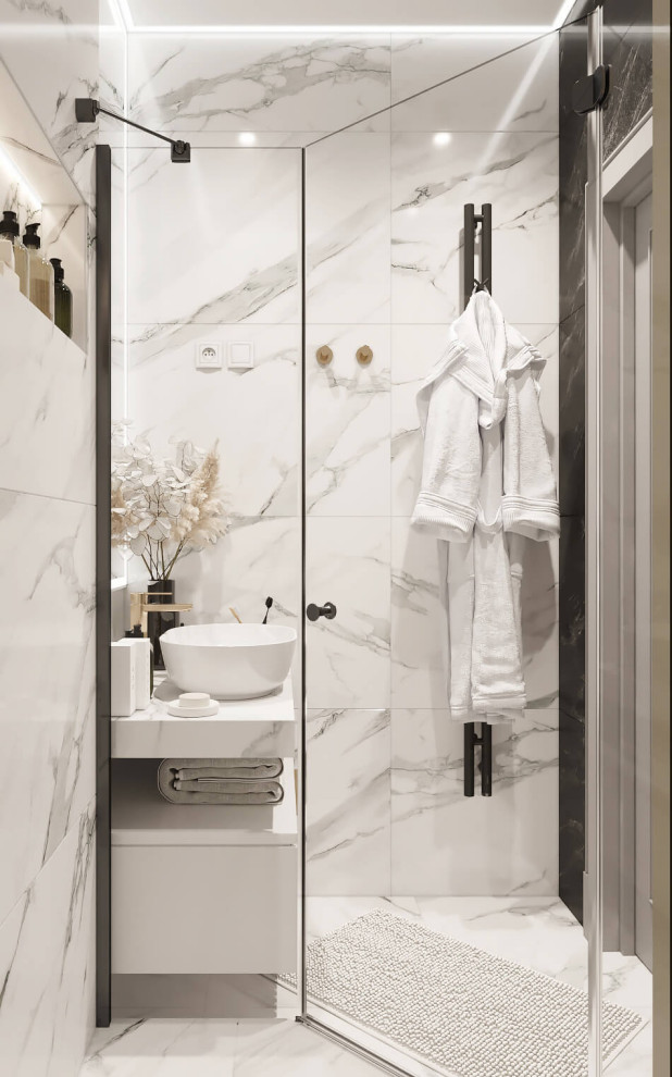 Душевая к классическом стиле