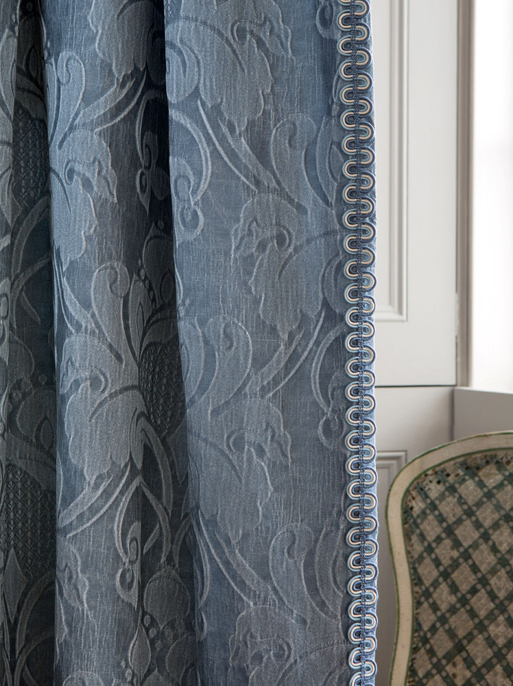 Delano Gimp Braid on curtain by Colefax & Fowler