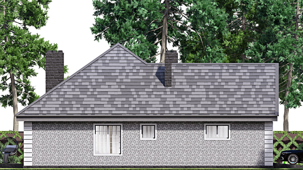 Проект одноэтажного дома 18х17м S203м2 F-16730