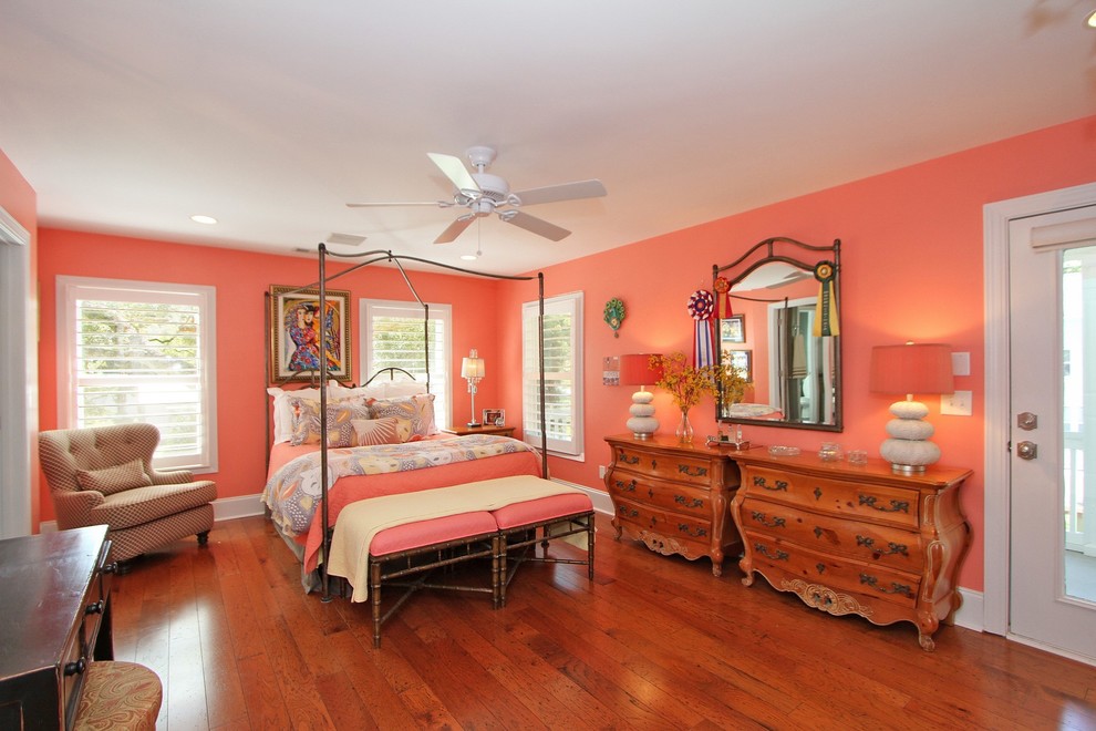 Traditional bedroom in Charleston.