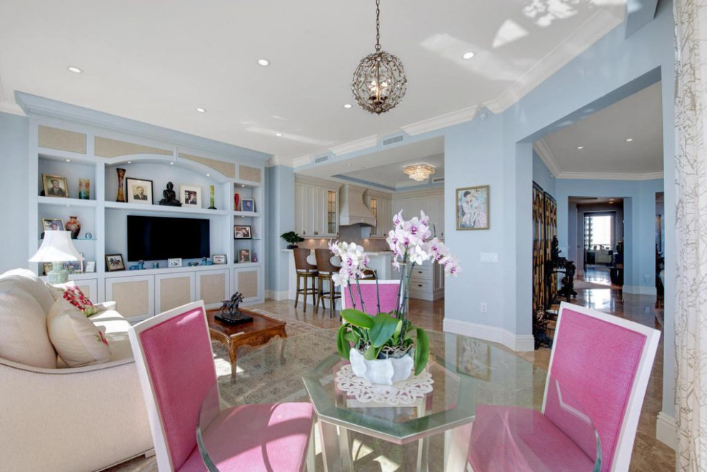 Home design - transitional home design idea in Miami